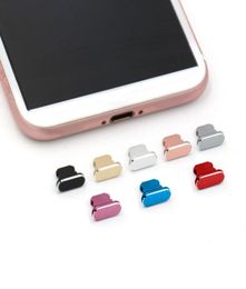 Phone AntiDust Gadgets For iPhone 13 Pro Max XR 8 Plus Colorful Metal Anti Dust Charger Dock Plug Stopper Cap Cover8114251