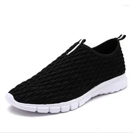 Running Shoes Men/Women's Breathable Sports Net Surface Athletic Light Lazy Slip-on Size 36-46 Couple Outdoor Jogging Shoe