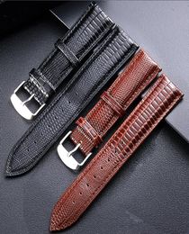 Watch Bands Fashion Lizard Texture Leather Watchband Pin Buckle Strap For Women And Man 12 14 16 18 20 22 24 Mm 5 Colors6041773