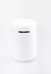 20pcs 500ml White PP Cosmetic Pot air tight jar 176oz scrub containers spoon wide mouth jars w silver rim lids 500g7882614