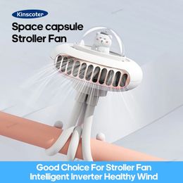 Stroller Fan Rechargeable Portable Folding Electric Fan 2000mAh 12 hours USB Desktop Handheld Clip Fan Ventilator Cooler 240425