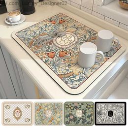 Carpet Kitchen tableware drying mat sink drainage super absorbent coffee cups bottles Q240426