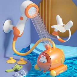 Summer childrens bathing water play electric submarine shower electric toy swimming pool baby pool toy 240419