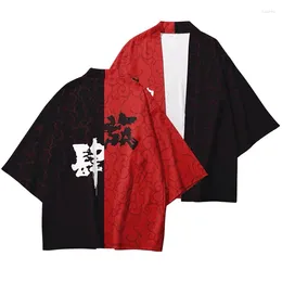 Ethnic Clothing Kanji 3D Printed Japanese Kimono Haoli Yukata Cosplay Female/male Fashion Summer Casual Cool Streetwear