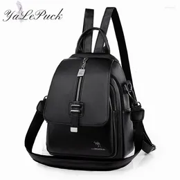 Backpack Style Women Designer High Quality Leather Bag Fashion School Bags Multifunction Large Capacity Travel Backpacks Mochila