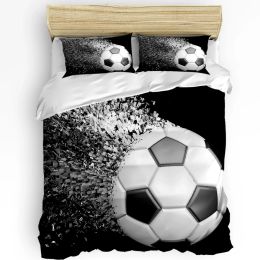sets Soccer Balls Football Design Bedding Set 3pcs Duvet Cover Pillowcase Kids Adult Quilt Cover Double Bed Set Home Textile