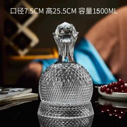 A4HZ Bar Tools High end luxury glass wine bottles home rotating fast wine separation kettle wine bottle set 240426