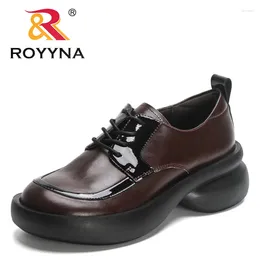 Dress Shoes ROYYNA 2024 Designers Footwear Chunky Heels Sneakers Comfy Platform Women's Spring Pumps Ladies