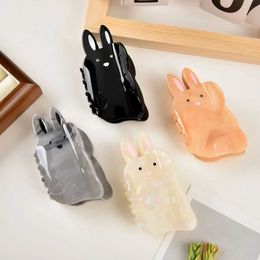 Clamps YHJ Long Eared Rabbit Hair Claw Acetate Cartoon Cute Design Hair Claw Clip Catch Hair Accessories for Women Y240425