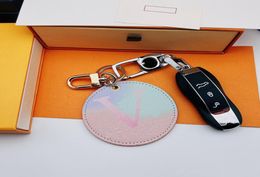 Luxury Maxi Dog Key Chain Circle Buckle lovers Car Keychain Designer Handmade Leather Design Keychains Men Women Bag Pendant Acces4737155