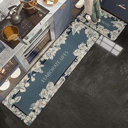 Carpets Pvc Kitchen Floor Mat Waterproof Non-slip Carpet Large Area Oil-proof Rug Household Bathroom Bedroom Leather