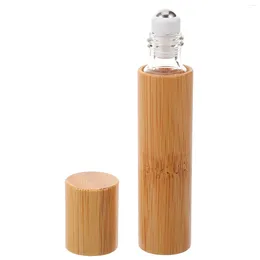 Storage Bottles All Bamboo Roller Ball Bottle Travel Perfume Container Essential Oil Refill Envase Para De Viaje