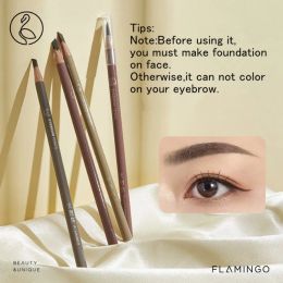 Enhancers FLAMINGO Hard Microblading Eyebrow Pen Wild Brows Pencil Waterproof Permanent Makeup Eye Brow Definer Enhancers Natural Tint