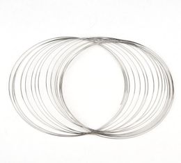 DoreenBeads 100 Loops Memory Beading Wire for Handmade Necklace Jewellery DIY Accessories Steel Wire Jewellery Findings 140mm 2012117295441