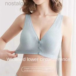 Maternity Intimates Maternity Underwear Breastfeeding Underwear Thin Front Buckle Anti-sagging Gathered Nursing Underwear Cotton Breastfeeding Bra d240426