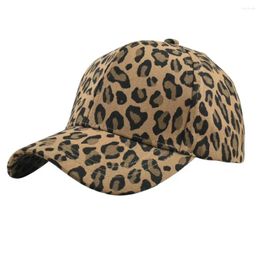 Berets Cotton Visor Hat Hiking Cap Leopard Print Unisex Baseball For Sun Protection Anti-uv Adjustable Circumference