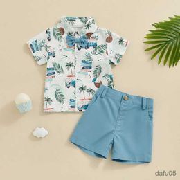 Clothing Sets Toddler Clothes Baby Boy Shorts Sets Haiian Outfit Infant Boy Short Sleeve Shirt Top shorts Suit Summer Childrens Clothing