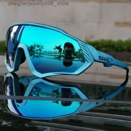 Sunglasses 6 Lens Bicycle Glasses Photochromic Polarization 2024 Mens Sports MTB Goggles Running Q240425