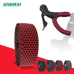 Accessories LINGMAI Professional Soft Road Bike Handlebar Tape PU EVA Antislip Bike Bars Grips Tape Cycling Bicycle Handlebar Tape