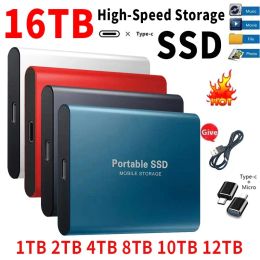 Boxs Original SSD 1TB Mini Hard Discs Highspeed Drive 2TB USB 3.1 Interface External Solid State Hard Drive for Laptop/desktop/phone