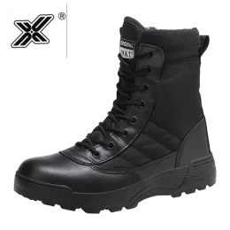 Boots Black Tactical Military Boots Men Boots Special Force Desert Combat Army Boots Man Hiking Boots Ankle Shoes Men Work Safty Shoes
