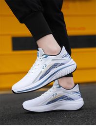 New Breathable Casual Running Shoes with Thick Sole GAI blue Fashionable and Comfortable Youth Trendy Shoes