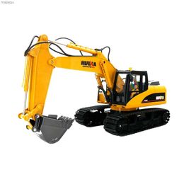 Electric/RC Car Huina 1535 ANMOTE LEGINTRINGERINGERINGER ENGINERIENG SPOY Toy Electric Excavator Electric Througled Adibled Car Car Car Outdoor Outdoor For Boysl2404