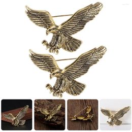 Brooches 2 Pcs Hats Eagle Brooch Pin For Backpack Shawl Lapel Women Clothes Miss