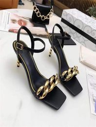 High Heels Sandals for Women Party Wedding Triple Black Nude Yellow Pink Glitter Spikes Pointed Toes Pumps Dress Shoe 34417054273