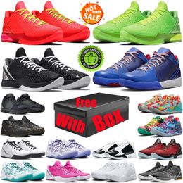 With Box 6 Basketball Shoes Protro Reverse Grinch for men Grinches 8 Halo 4 Challenge Red 5 Think Pink mens trainers sneakers