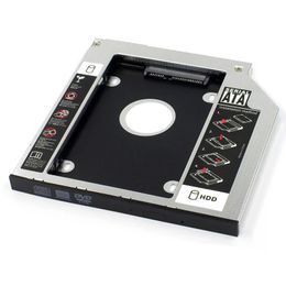 2024 9.5 12.7mm HDD Caddy Aluminium Universa SATA 3.0 2.5" SSD CD DVD to HDD Case Optibay Enclosure CD-ROM ODDfor SATA 3.0 Optibay Case