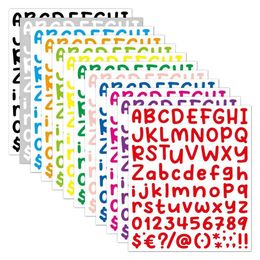 Tattoo Transfer 2Pcs 26 Alphabet A-Z Cartoon Planner Stickers Waterproof Colourful Creative DIY Letter Number Sticker For Kids Cup Laptop 240426