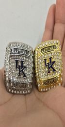2012 University of Kentucky Wildcats National ring Set Souvenir Fan Men Gift Whole Drop 6391816