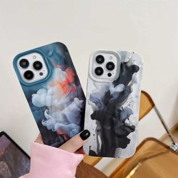 Cell Phone Cases Dream Rendering Ink Paintings Cover Case For iPhone 15 14 13 12 11 Pro Max Phone Case J240426