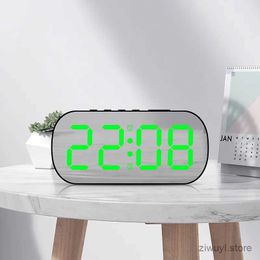 Desk Table Clocks Digital Alarm Clock Desktop Table Clock Teperature Calendar LED Display Electronic Alarm Clocks Snooze Funtion Night Mode 12/24H