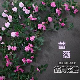 Decorative Flowers Imitation Flower Rose Vine Wedding Decoration Ten Li Fragrant Window Door