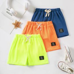 3 Pcs Set of Summer Kids Shorts Fashion Boys Girls Casual Drawstring Sports Shorts Summer Clothing 240425
