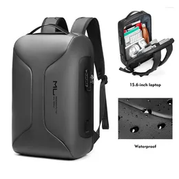 Backpack ABQP Oxford Waterproof Laptop USB Charging Anti-theft Men Travel Bag Multifunctional Business Mochila