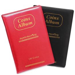 Bags Album for Coins 150 Pockets Coin Collection Ancient Coins Stamp Commemorative Book Black Collector Book Free Shipping