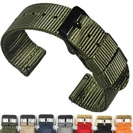 Watch Bands Nylon strap 18mm 20mm strap 22mm strap quick release design suitable for smartwatches 240424