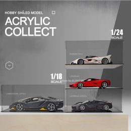 Cars 1/18 1/24 1/32 Transparent Acrylic Car Model Display Box Dust Cover Blind Box Dustproof Diecast Storage Professional Storage