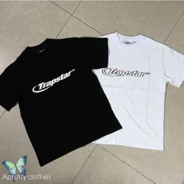 Trapstar Men's T-Shirts Tshirt High Street Casual Men Women Pure Cotton T-Shirt Casual T-Shirt Black And White Two Colours T Shirt Trapstar Tracksuit 767