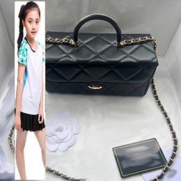 Kids Bags Makeup Bag 22cm Case Bag Designer Womens Shoulder Bag Leather Diamond Gold Hardware Top Handle Luxury Tote Matelasse Chain Crossbody Bag Mirror Card Bags Sa