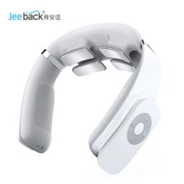 Massager Jeeback G3 Electric Wireless Neck Massager TENS Pulse Relieve Neck Pain 4 Head Vibrator Heating Cervical Massage Health Care