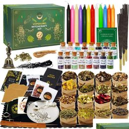 Other Construction Tools Large 189 Pcs Spell For Beginners New Witchcraft Starter Kit Supplies With Bell Altar Cloth Incense Stick And Dhbcm