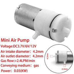 Breastpumps 3.7V 6V 12V 370 Mini Air Pump Electric Micro Vacuum Booster Motor for Beauty Instruments Medical Treatment Breast Pump Noise 65dB 240424