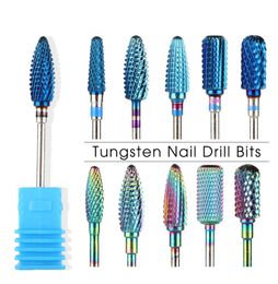 Tungsten Drill Bit for Manicure Pedicure Nail Clean Dead Skin Milling Cutter Polishing Files Electric Nail Drill2683307