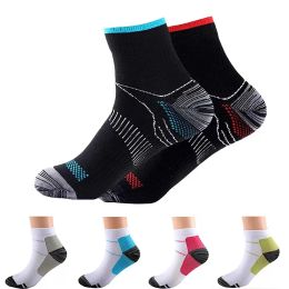 Socks 1Pairs Men Women Socks Couples Elastic Pressure Compression Socks Outdoor Sports Trail Running Cycling Ankle Socks Boat