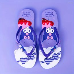 Casual Shoes Women's Cute Cartoon Decor Flip Flop Clip Toe Summer Lightweight Beach