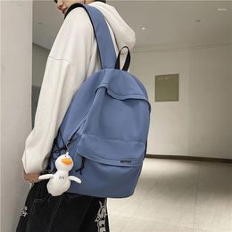 Backpack Fashion Teens Bookbag Simple Women Rucksack Travel Bag Mochila High School Schoolbag For Girls Boys Black